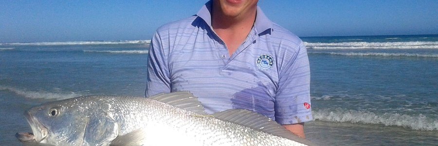 Ferdi van Dyk van Stellenbosch, seun van ds Dirk van Dyk van Gansbaai, het op 7 Junie 2015 hierdie “winter”-kabeljou van 11kg by die sandduine anderkant Uilenkraalsmond gevang. Hy het net ‘n foto laat neem, die pragtige vis ge-“tag” en dit weer vrygelaat.  